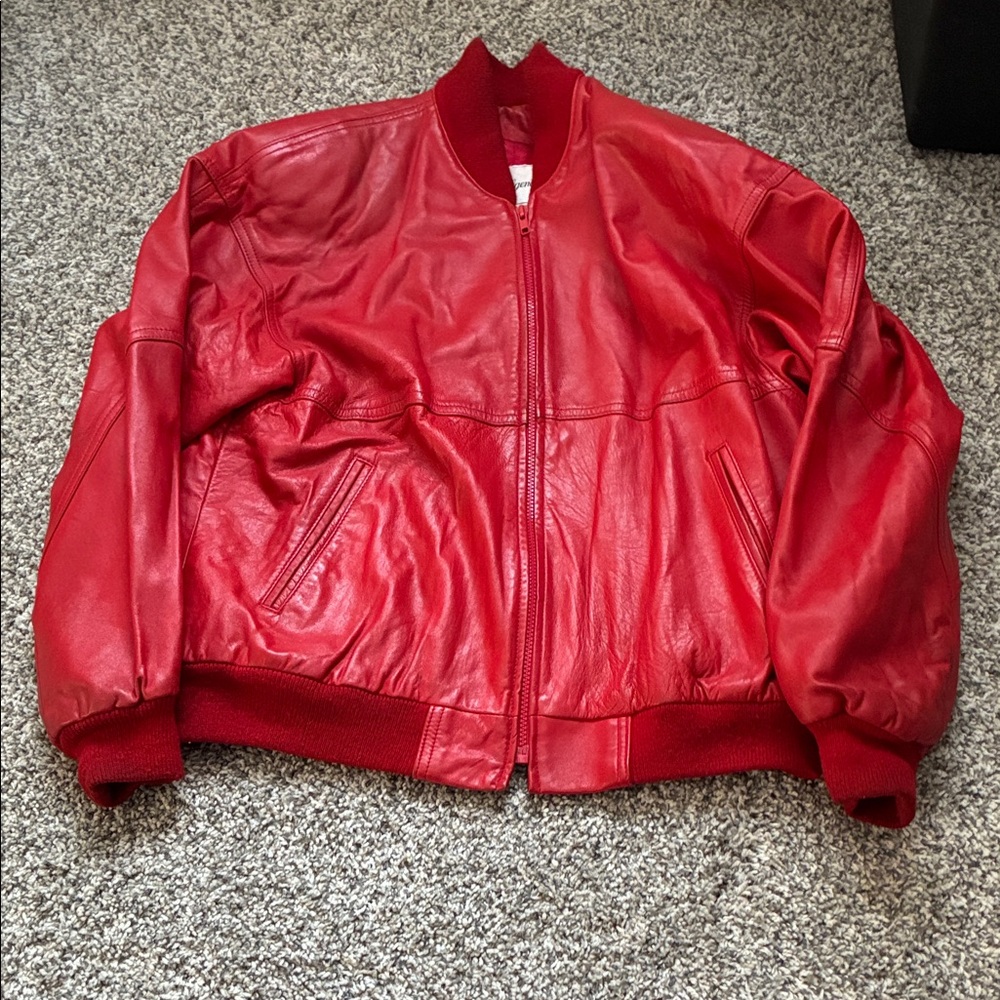Indulge Red Bomber Jacket